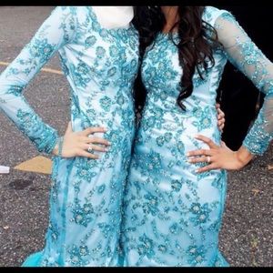 Custom dresses.